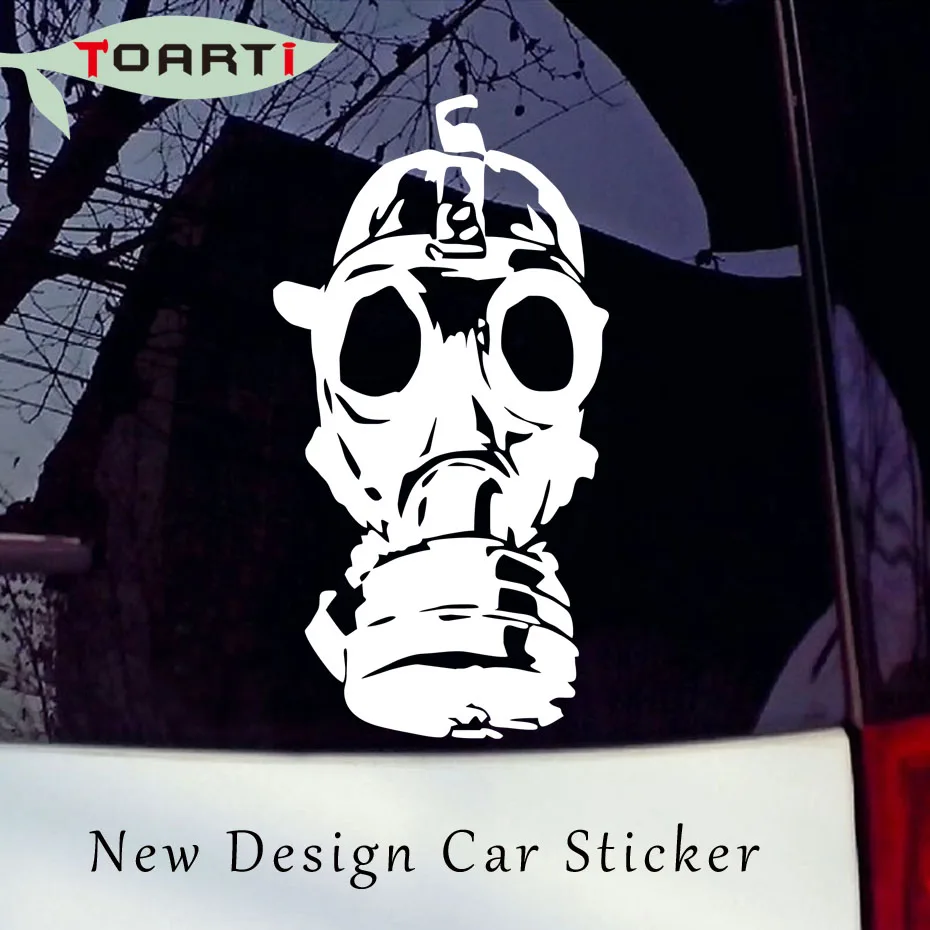 Gas Mask Vinyl Decal Sticker Window Wall Car Bumper Laptop Zombie