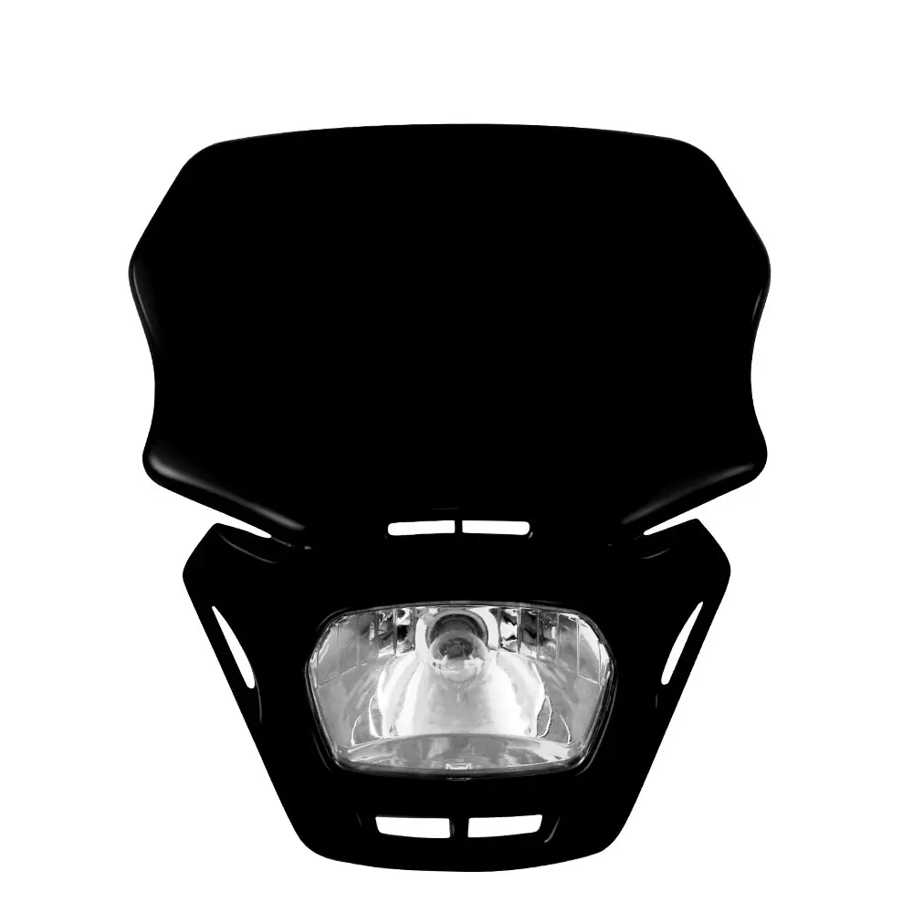 Светодиодные фары для мотоцикла, Универсальные фары для мотокросса, фары для мотоцикла, грязи, мотоцикла, фары для мотоцикла, лампада AS-0012 - Цвет: Черный