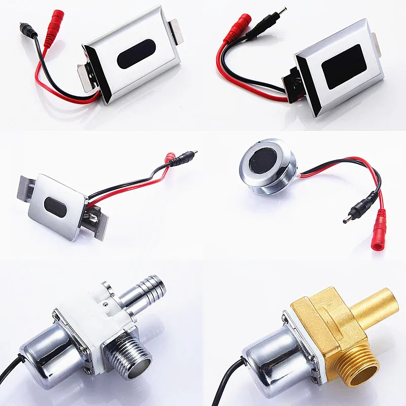 

Toilet concealed Ceramic integrated Automatic Induction Sensor standing urinal flush valve,6V infrared Sensor panel,J18054