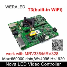 Novastar T3 асинхронный внутренний/наружный светодиодный настенный видеомонитор, Nova WiFi полноцветная карта для плеера(TB3 плеер в продаже