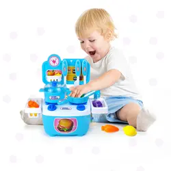Дети Кухня игрушки претендует Пособия по кулинарии игрушки наборы посуды для Кухня Пособия по кулинарии моделирование модель Happy