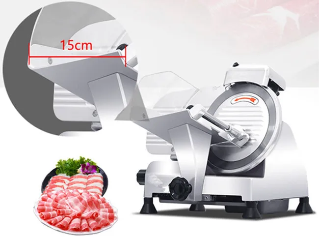 Полуавтоматическая толщина Регулируемый ломтерезка для мяса говядины баранины замороженных продуктов резак