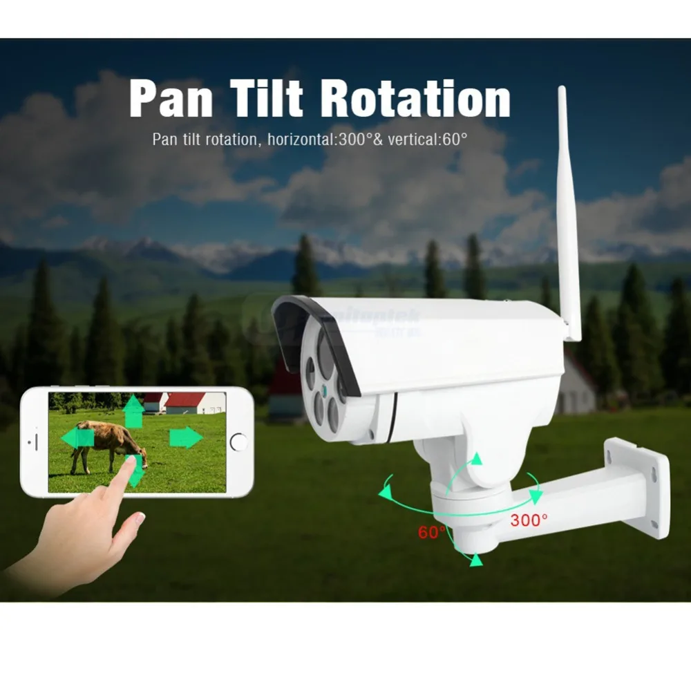 1080P PTZ камера 3g 4G SIM карта Камера пуля камера Открытый Беспроводной ИК 50 м 5X 10X зум Автофокус Объектив CCTV Cam