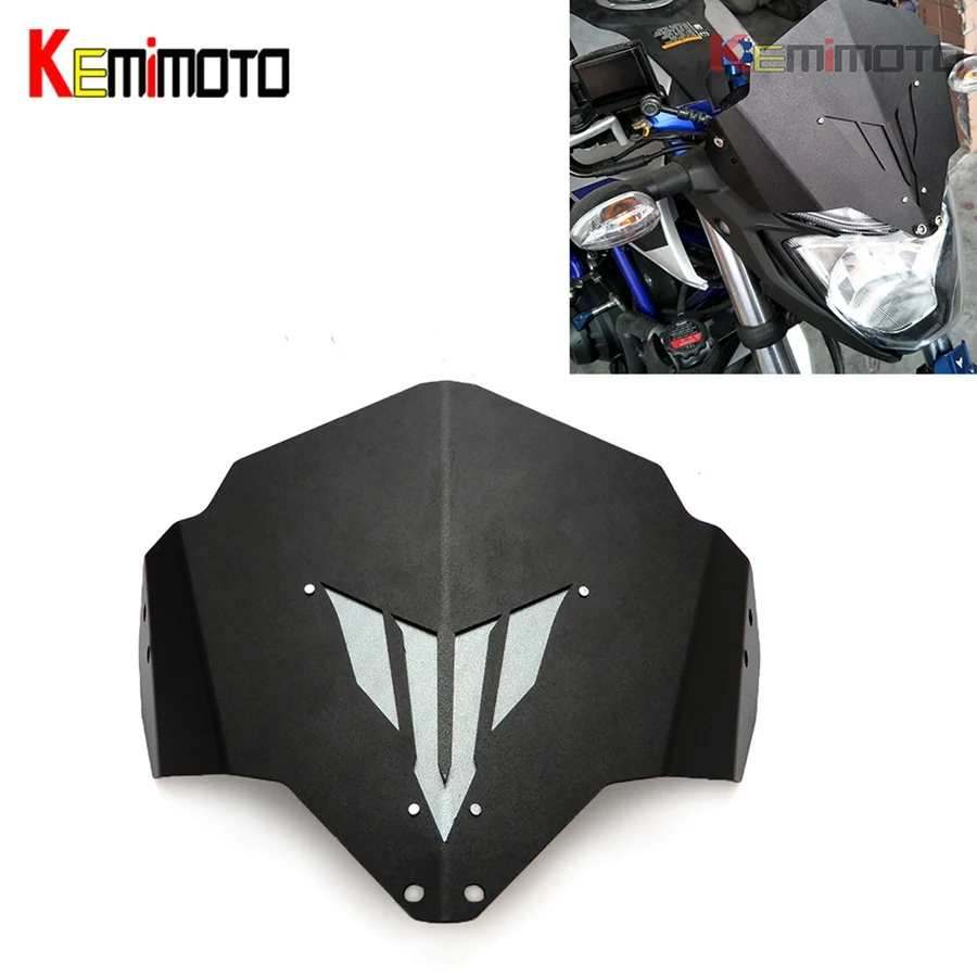 

KEMiMOTO MT-03 MT 03 MT25 MT03 Motorcycle Motorbike Windshield Windscreen For Yamaha MT03 FZ-03 MT-25 accessories 2015 2016