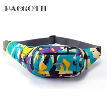 PACGOTH новая мода камуфляжная поясная сумка в форме подушки для сотового телефона сумка на пояс унисекс панельная портативная поясная сумка 22x13 см 1 шт