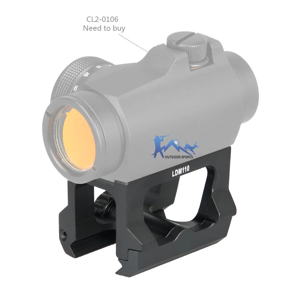 Montagem de Riser Scope em Arma Montagem para t1 Tático Preta Rmo Red Dot Sight ak M16 Airsoft Acessórios Os24-0149 Ppt Cor t2 9 Montagem de riser ppt tático cor preta