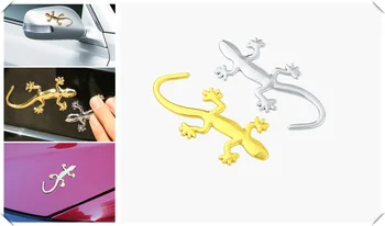 

3D badge sticker car decoration applique lizard gecko funny personality for Land Rover 2.5 V6 found 3 V6 V8