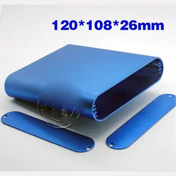 

120x108x26mm Aluminum Enclosure PCB Shell Cooling Box Case One Type