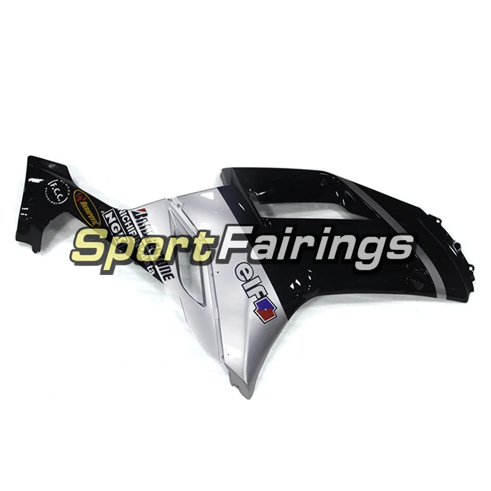 Мотоцикл Полный обтекатели для Kawasaki ZX6R ZX-6R 07 08 Ninja 636 2007 2008 ABS впрыска Чехлы для мангала обтекатель комплект Эльф Черный мягкий серый