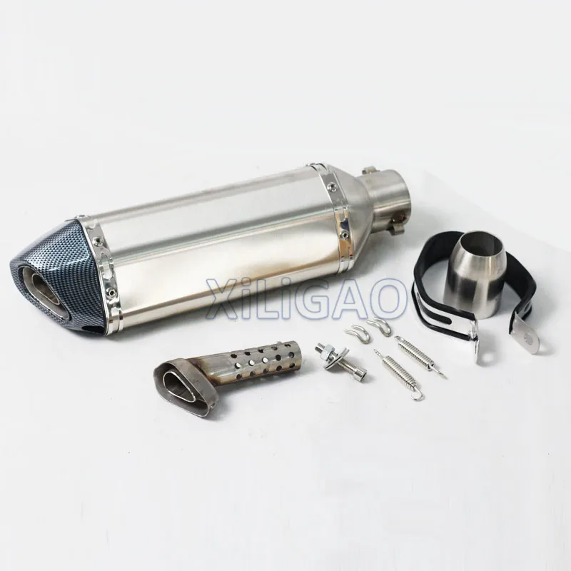 Motocicleta de Escape de carbono Universal para Yoshimura silenciador Escape Moto GY6 ATV Motocross Bike con DB Killer CB400 CB600 AK127