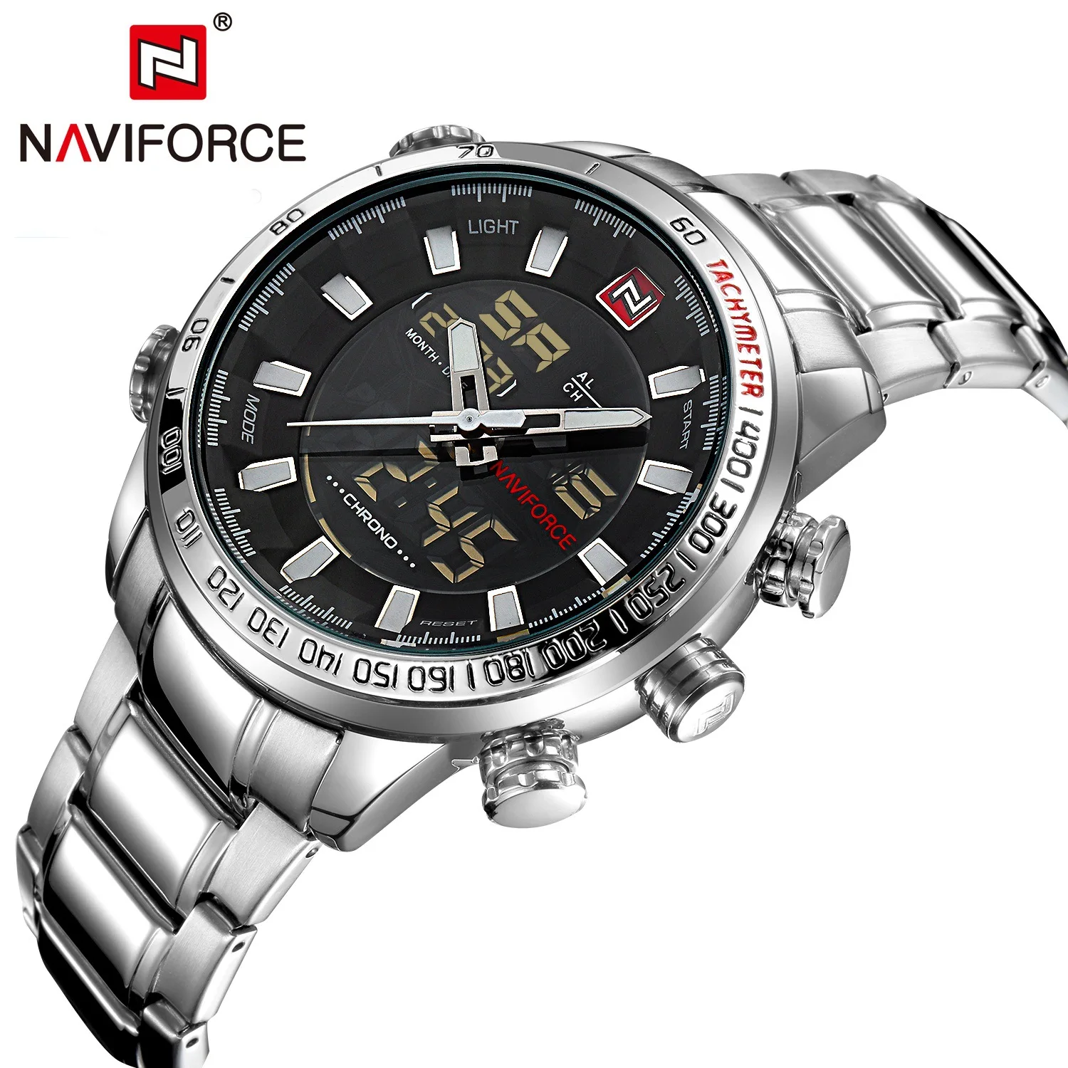 

NAVIFORCE Mens Quartz Analog Watch Luxury Fashion Sport Wristwatch Waterproof Stainless Male Watches Clock Relogio Masculino