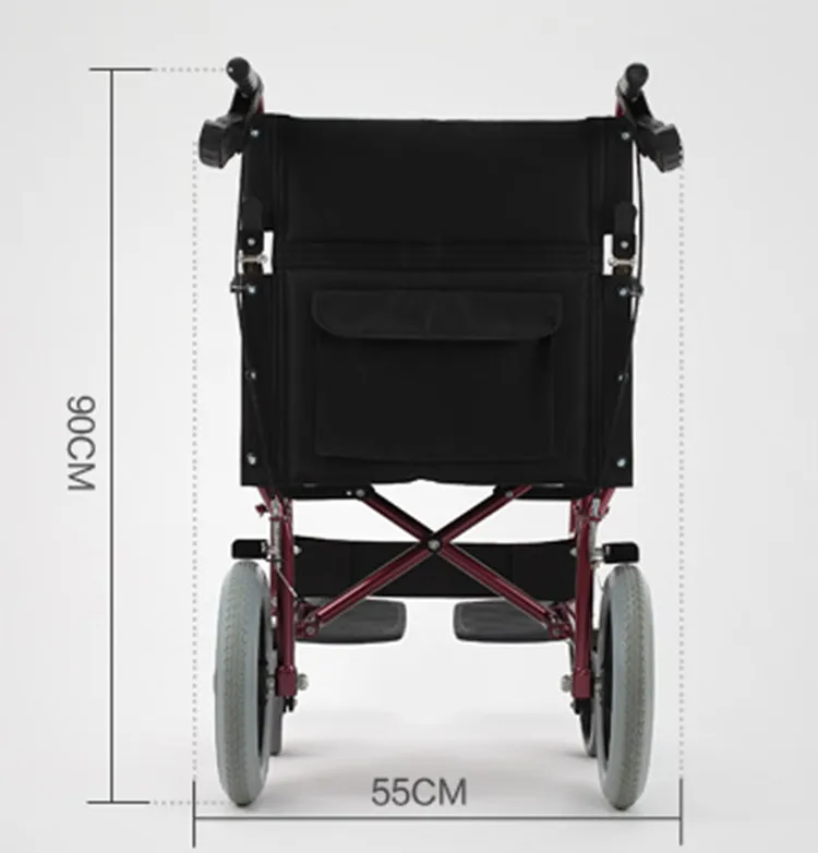 Дешевая цена складывающаяся Легкая ручная инвалидная коляска для инвалидов и пожилых людей