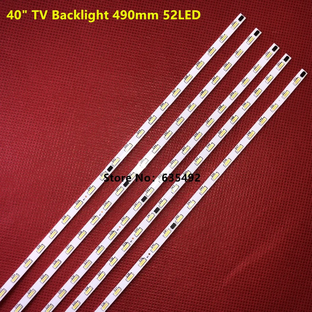 10 шт. светодиодный Подсветка для LCD-40V3A M00078 N31A51P0A N31A51POA V400HJ6-LE8 бар света V400HJ6-ME2-TREM1 1 шт = 49 см (490 мм) 52 светодиодный