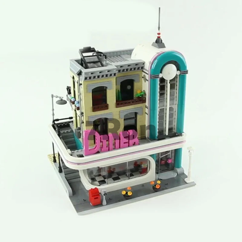 

15037 The Downtown Diner 2778Pcs compatible with lego Streetview 10260 Model Building Blocks Bricks Funny Toys hobbies DIY Gifts