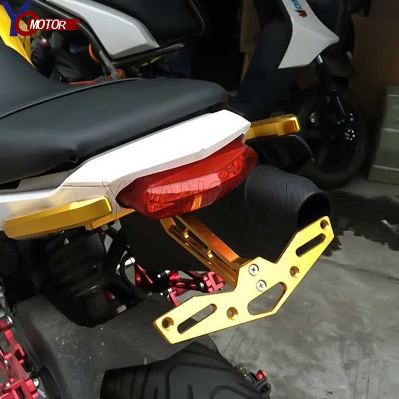 Для HONDA MSX125 MSX300 MSX 125 MSX 300 Мотоцикл с ЧПУ кронштейн для номерного знака ретро матовый держатель номерного знака мотоцикл