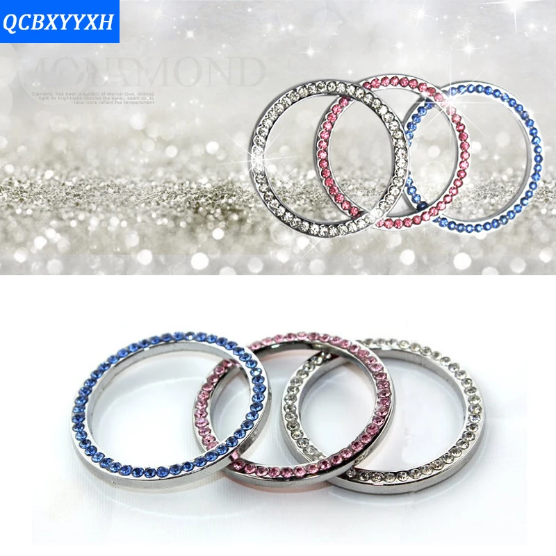 

Crystal Car Engine Start StopIgnition Switch Cover Key Switch Decoration Ring For Toyota Honda Nissan Mazda Hyundai Opel Peugeot