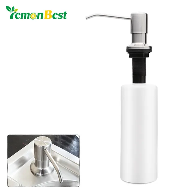 Lemonbest 500ml Stainless Steel Sink Soap Dispenser Pump Lotion Lemonbest 500ml Stainless Steel Sink Soap Dispenser Pump Lotion For Kitchen Bathroom Countertop