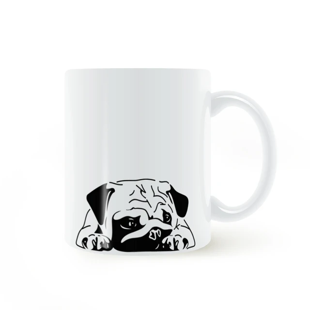 English Bulldog Tired Puppy Mug Coffee Milk Ceramic Creative Cup Diy English Bulldog Tired Puppy Mug Coffee Milk Ceramic Creative Cup Diy Gifts Home Decor Mugs 11oz