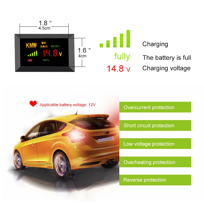 Автоматическая интеллигентая (ый) 12 V 10A Мотор Авто Мото Смарт Батарея Зарядное устройство для свинцово-кислотный Батарея Мощность зарядки Ж... Автоматическая интеллигентая (ый) 12 V 10A Мотор Авто Мото Смарт Батарея Зарядное устройство для свинцово-кислотный Батарея Мощность зарядки Ж...