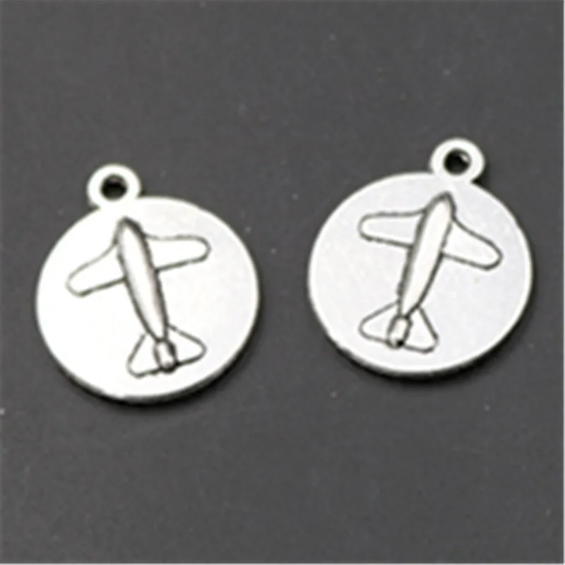 

10 шт., антикварные подвески из серебра Цвет самолет с очаровательными тегами Серьги Браслет модного ювелирного изделия своими руками подве...