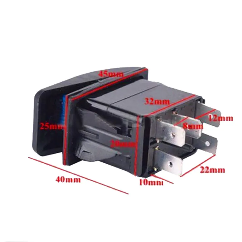 Автомобильный синий/красный светильник светодиодный переключатель 20A 12 в бар ARB автомобиль Лодка продажи Carling рокер