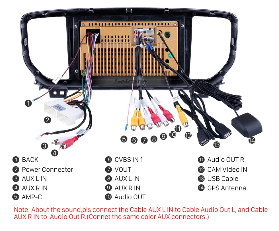 Seicane 2din 2.5D экран 9 дюймов Автомобильный радиоприемник с навигацией GPS Android 8,1 для Kia Sportage R- блок плеер Поддержка DVR OBDII