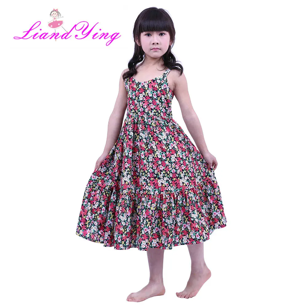 

Big Girls Dress Summer Chiffon Kids Girls Beach Dress Teens Girls Vestidos Floral Girl Dress 2-12 years