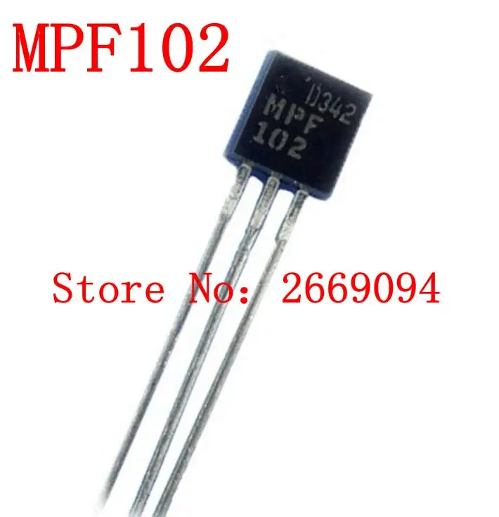 

10 шт. MPF102 JFET AMP N-CH RF SS TO92, новинка, хорошее качество TO-92