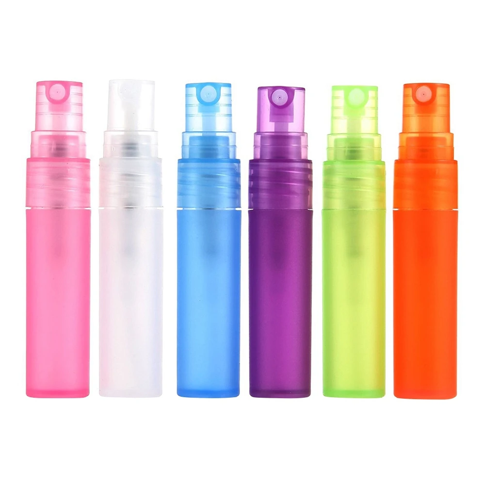 

1 piece 5ml 10ml Travel Mini Empty Atomizer Perfume Spray Bottle Pen Plastic Liquid Cosmetic Container Refillable Random Color