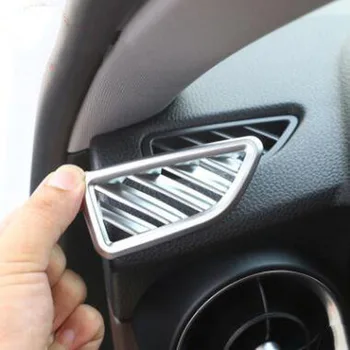 

For Alfa Romeo Stelvio 2017-2018 2PCS High Quality ABS Chrome Car Matte Interior Outlet Cover Trim Car Styling Accessories