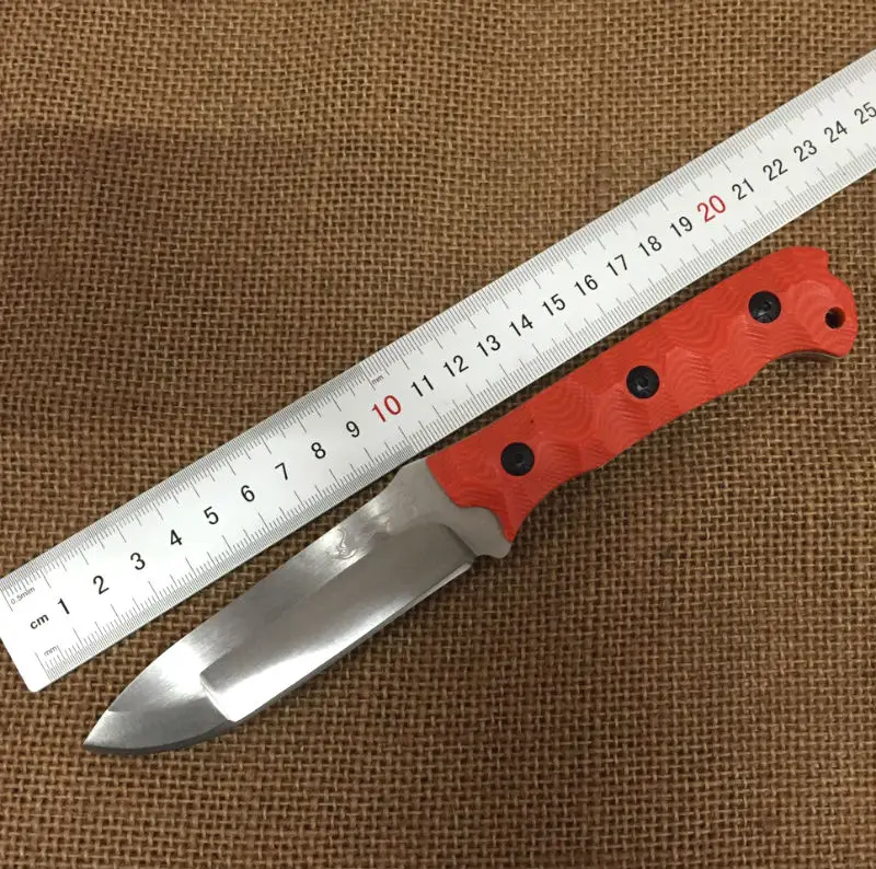 

LST Survival Knife Fixed 7CR18MOV Blade Knife G10  + Carbon Fiber Handle Hunting Tactical Knifes Camping Knives Outdoor Tools K4