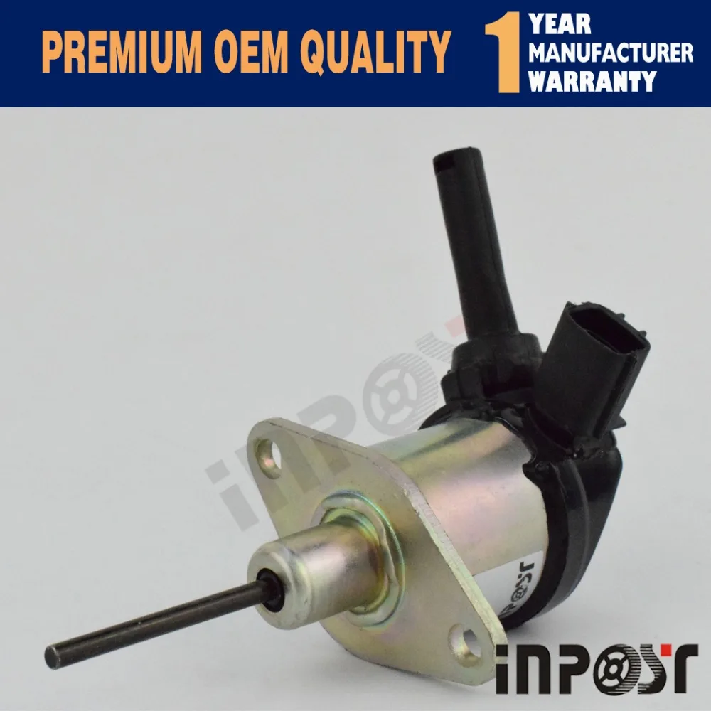 

Fuel Stop solenoid 1A021-60015 12V for Kubota D1503 D1703 D1803 Excavator Mower