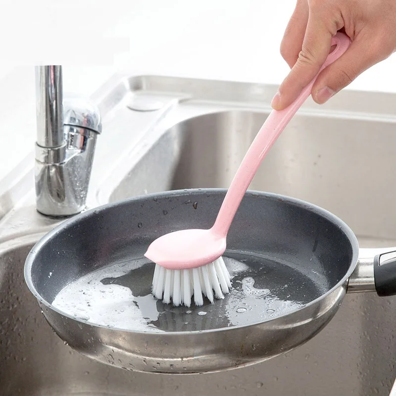 Long handle decontamination wash pot brush kitchen brush with small pot