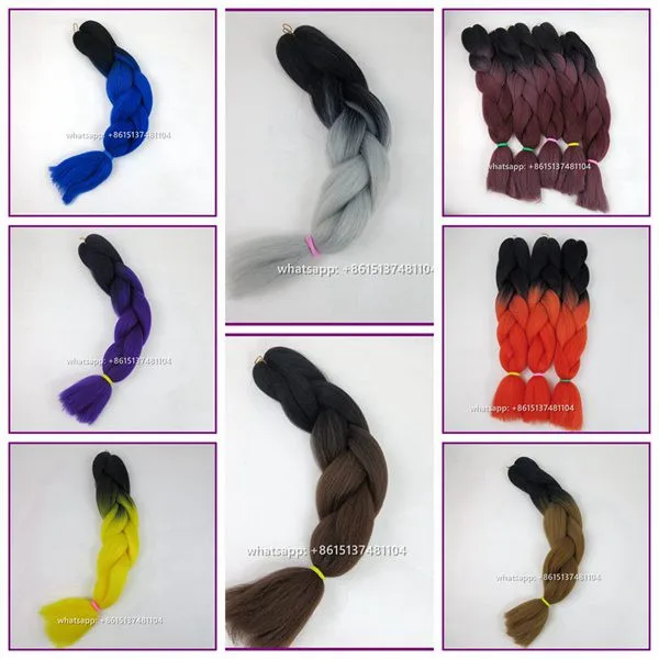 ombre braiding hair