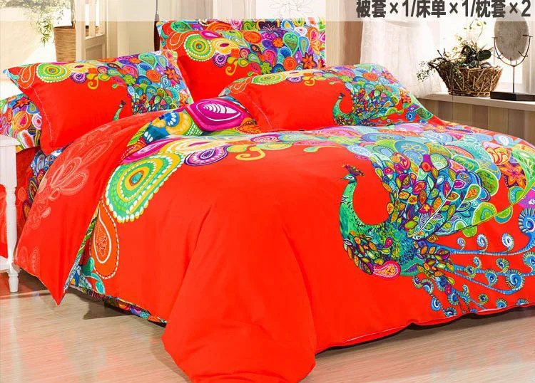 Popular Peacock Bed SheetsBuy Cheap Peacock Bed Sheets lots from China