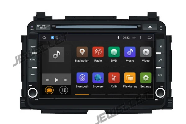 

Quad core 1024*600 HD screen Android 9.0 Car DVD GPS radio Navigation for Honda Vezel HR-V 2013-2016 with 4G/Wifi DVR OBD 1080P