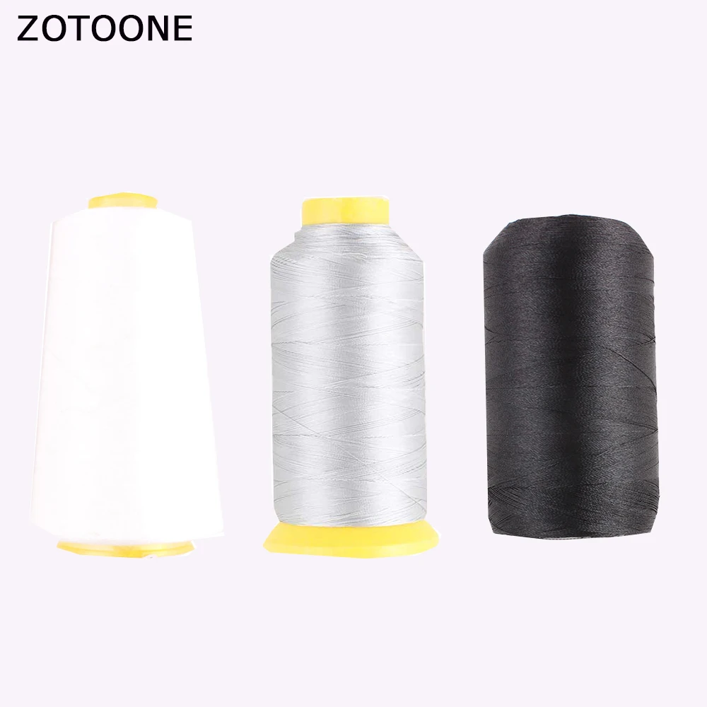 

ZOTOONE Industrial Polyester Sewing Thread White Black Silver Sewing Machine Thread Accessories Diy Embroidery Line Applications
