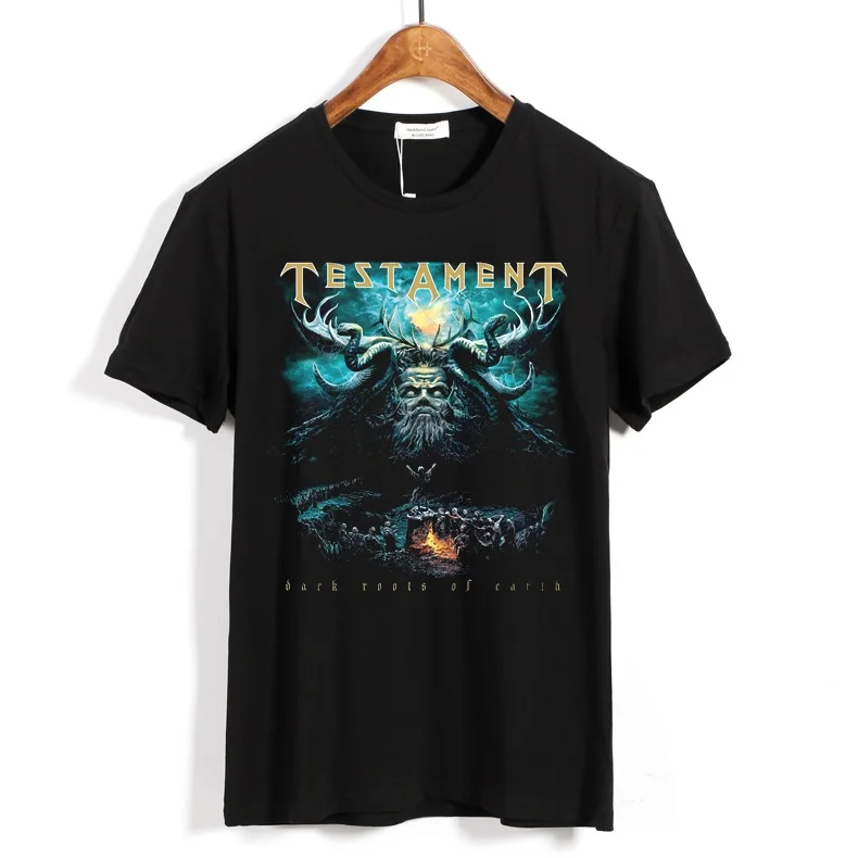 12 вариантов дизайна завет рок бренд рубашка Винтаж 3D демонический череп Hardrock тяжелый thrash Металл хлопок футболка camiseta уличная - Цвет: 2
