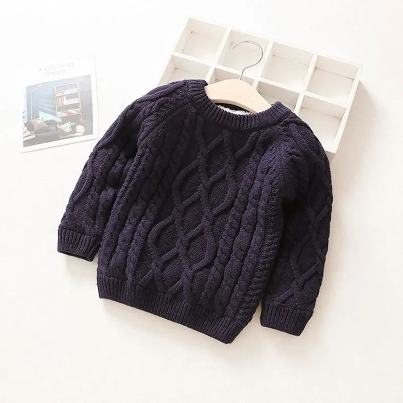 Boys girls baby clothes velvet knitted Cardigan sweater coat for newborns baby clothing winter solid pullover outerwear sweaters