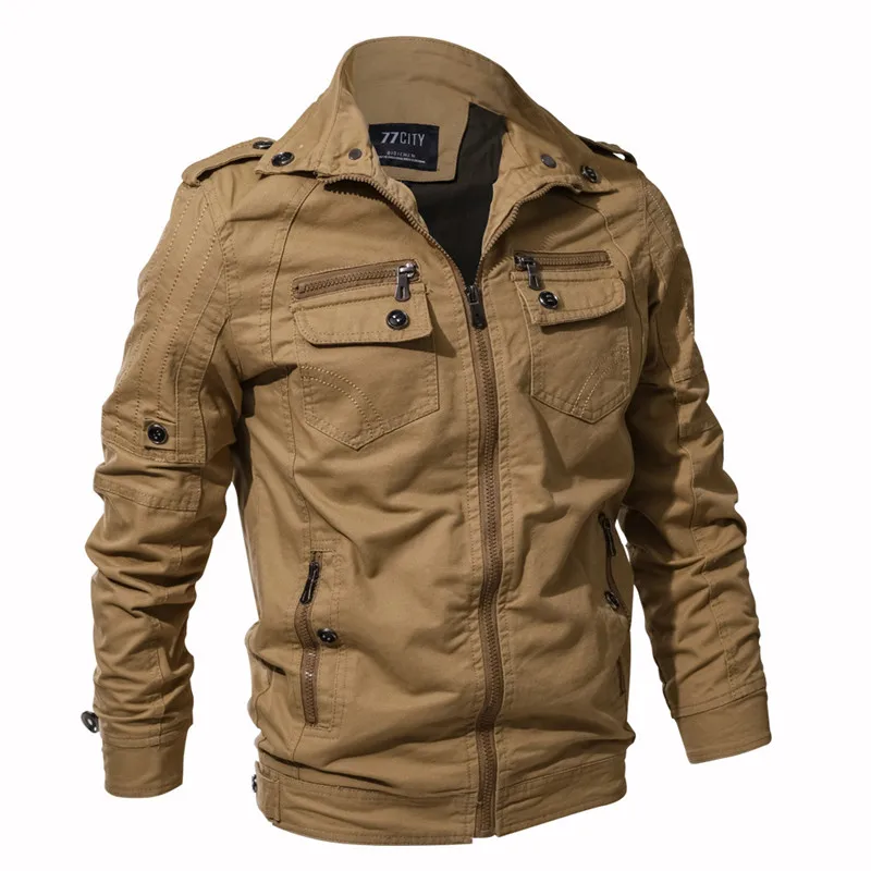 Buy MORUANCLE Mens Casual Cargo Jackets With Multi Pockets Military Style