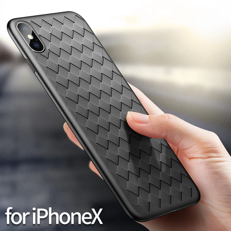 Сетчатый Чехол BV для iPhoneX 10 роскошный Ультратонкий чехол накладка iPhone 8 7 Plus мягкий