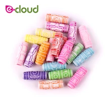 60 шт./лот смешанные Цвет 7 мм акриловые Пластик бусины для волос для вязания крючком плетение волос Цвет Фул, дредлоки, для увеличения объема, бусины заколки для волос застежки-Запонки