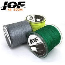 PE Braided Fishing Line 8 Strands 500 Meters Multifilament Fishing Line Rope peche carpe Wire 15 20 30 40 50 60 80LB