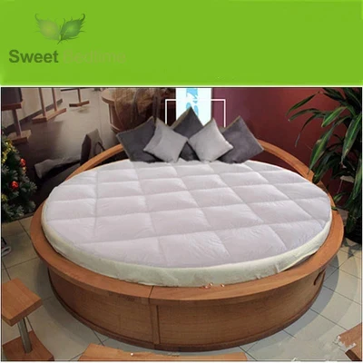 Custom Made Round Bed Topper Down On Top Featherbeds Feather Custom Made Round Bed Topper Down On