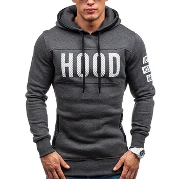 

New Men Fashion Men Fleece Sportswear Warm Fashion Printed Sweatshirts