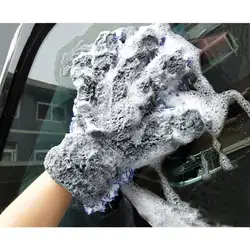 Плюшевые перчатки с пятью пальцами пять пальцев автомобиля перчатки для мытья универсальные чистящие перчатки удобные и прочные