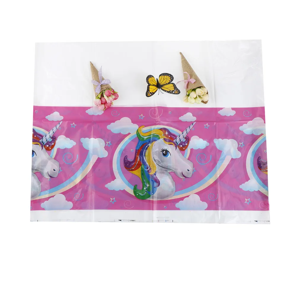 

1pcs/lot Party Supplies Unicorn Table Cover Birthday Party Supplies Unicorn Party Tablecloths Unicorn Tablecloths Kids Birthday