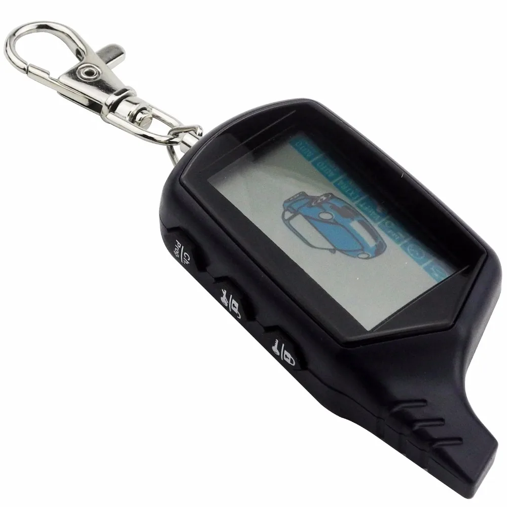 Russian Version for StarLine B9 Twage LCD Remote keychain Fob Car Remote 2 Way Vehicle Alarm