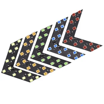

10 Pcs Car motorbike Arrow Light LED Rearview Mirror Light 14 SMD LED Car Rear View Mirror Indicator Turn Signal Light 12V