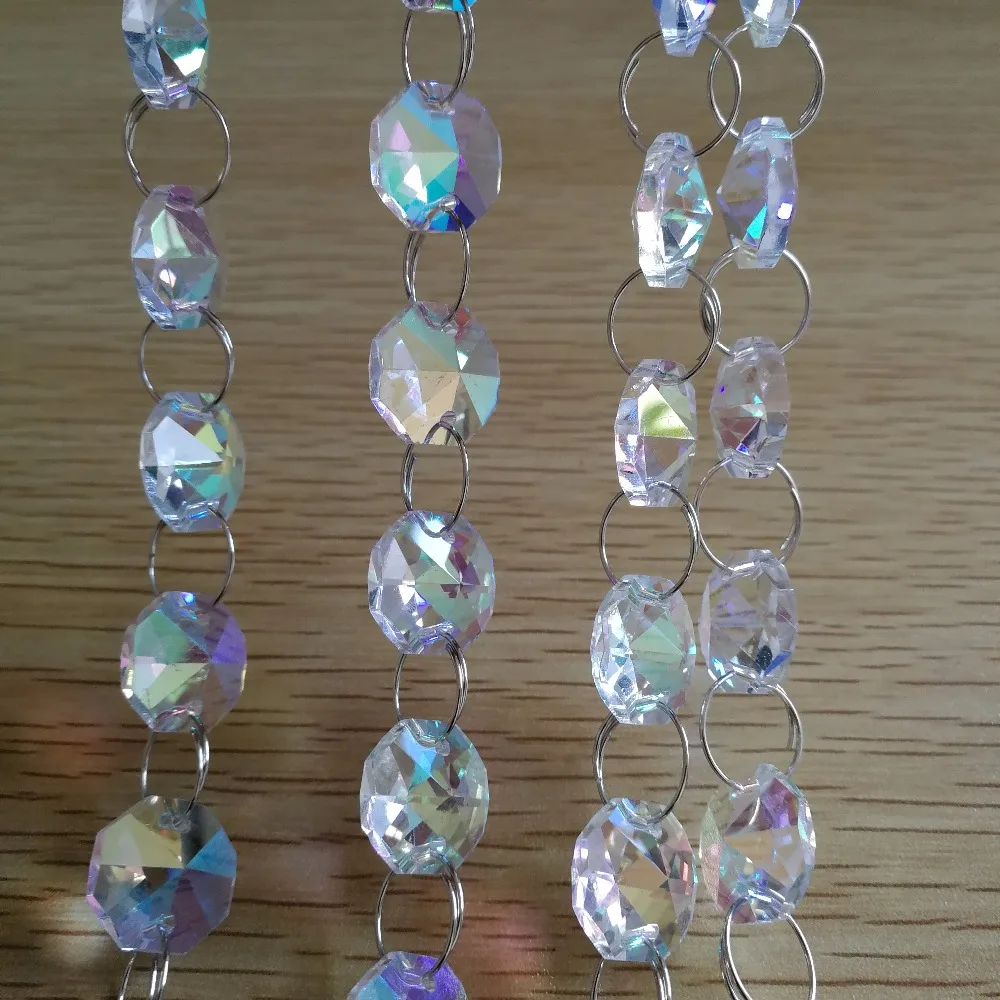 300meters AB 14mm Crystal Octagon Beads Cystal Crystal Hanging Pendant